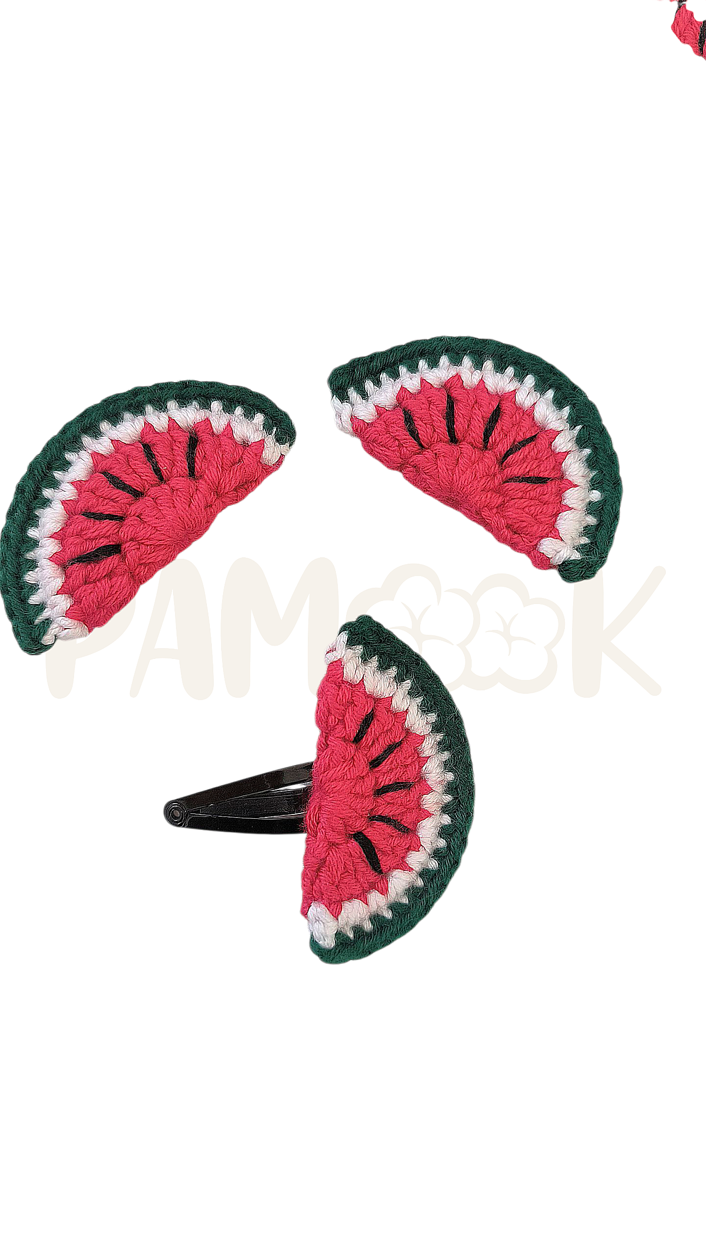 Pinces cheveux pastèque